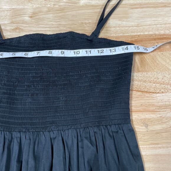 Favorite Daughter NWT The Apartment Smocked Maxi Dress Black Size M Adjustable - Picture 6 of 9